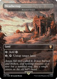 Weathertop - Deserted Temple (Surge Foil), Commander: The Lord of the Rings: Tales of Middle-earth