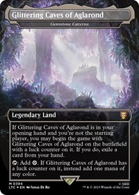 Glittering Caves of Aglarond - Gemstone Caverns (Surge Foil), Commander: The Lord of the Rings: Tales of Middle-earth