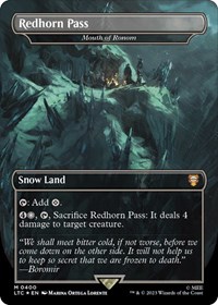 Redhorn Pass - Mouth of Ronom (Surge Foil), Commander: The Lord of the Rings: Tales of Middle-earth