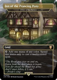 Inn of the Prancing Pony - Pillar of the Paruns (Surge Foil), Commander: The Lord of the Rings: Tales of Middle-earth