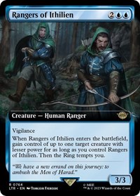 Rangers of Ithilien (Extended Art) (Surge Foil), Universes Beyond: The Lord of the Rings: Tales of Middle-earth