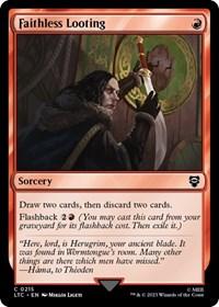 Faithless Looting, Commander: The Lord of the Rings: Tales of Middle-earth