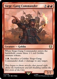 Siege-Gang Commander, Commander: The Lord of the Rings: Tales of Middle-earth