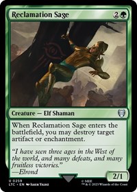 Reclamation Sage, Commander: The Lord of the Rings: Tales of Middle-earth
