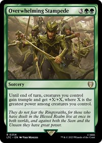 Overwhelming Stampede, Commander: The Lord of the Rings: Tales of Middle-earth