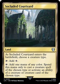 Secluded Courtyard, Commander: The Lord of the Rings: Tales of Middle-earth