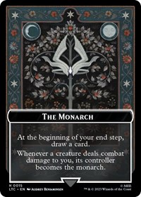 The Monarch // Treasure Double-Sided Token, Commander: The Lord of the Rings: Tales of Middle-earth