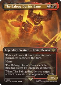 The Balrog, Durin's Bane (Borderless), Universes Beyond: The Lord of the Rings: Tales of Middle-earth