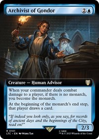 Archivist of Gondor (Extended Art), Commander: The Lord of the Rings: Tales of Middle-earth