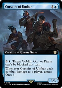 Corsairs of Umbar (Extended Art), Commander: The Lord of the Rings: Tales of Middle-earth