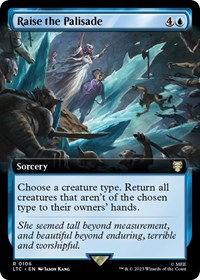 Raise the Palisade (Extended Art), Commander: The Lord of the Rings: Tales of Middle-earth