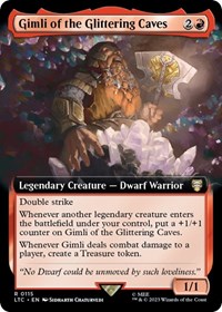 Gimli of the Glittering Caves (Extended Art), Commander: The Lord of the Rings: Tales of Middle-earth