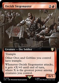 Orcish Siegemaster (Extended Art), Commander: The Lord of the Rings: Tales of Middle-earth