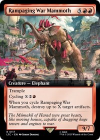 Rampaging War Mammoth (Extended Art), Commander: The Lord of the Rings: Tales of Middle-earth