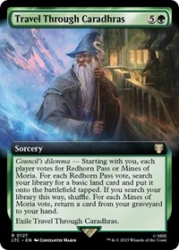 Travel Through Caradhras (Extended Art), Commander: The Lord of the Rings: Tales of Middle-earth