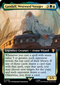 Gandalf, Westward Voyager (Extended Art), Commander: The Lord of the Rings: Tales of Middle-earth