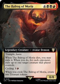 The Balrog of Moria (Extended Art), Commander: The Lord of the Rings: Tales of Middle-earth