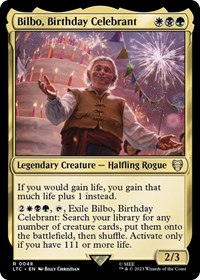Bilbo, Birthday Celebrant, Commander: The Lord of the Rings: Tales of Middle-earth