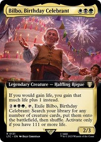 Bilbo, Birthday Celebrant (Extended Art), Commander: The Lord of the Rings: Tales of Middle-earth
