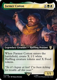 Farmer Cotton (Extended Art), Commander: The Lord of the Rings: Tales of Middle-earth