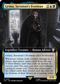 Grima, Saruman's Footman (Extended Art), Commander: The Lord of the Rings: Tales of Middle-earth