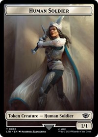 Human Soldier Token (0001), Universes Beyond: The Lord of the Rings: Tales of Middle-earth