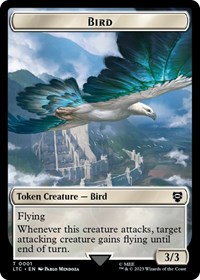 Bird (0001) // Goat Double-Sided Token, Commander: The Lord of the Rings: Tales of Middle-earth