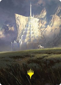 Minas Tirith Art Card (Gold-Stamped Signature), Art Series: Universes Beyond: The Lord of the Rings: Tales of Middle-earth