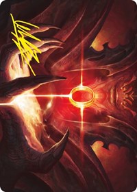 Sol Ring Art Card (Gold-Stamped Signature), Art Series: Universes Beyond: The Lord of the Rings: Tales of Middle-earth