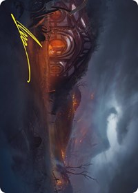Field of Ruin Art Card (Gold-Stamped Signature), Art Series: Universes Beyond: The Lord of the Rings: Tales of Middle-earth
