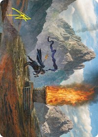 Call for Aid Art Card (Gold-Stamped Signature), Art Series: Universes Beyond: The Lord of the Rings: Tales of Middle-earth