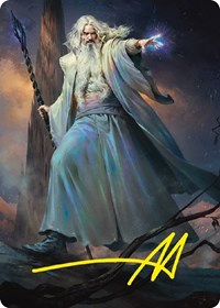 Saruman of Many Colors Art Card (Gold-Stamped Signature), Art Series: Universes Beyond: The Lord of the Rings: Tales of Middle-earth