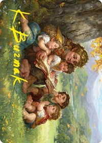 Samwise Gamgee Art Card (19/81) (Gold-Stamped Signature), Art Series: Universes Beyond: The Lord of the Rings: Tales of Middle-earth