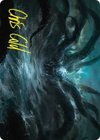 The Watcher in the Water Art Card (Gold-Stamped Signature), Art Series: Universes Beyond: The Lord of the Rings: Tales of Middle-earth