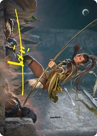 Legolas, Counter of Kills Art Card (Gold-Stamped Signature), Art Series: Universes Beyond: The Lord of the Rings: Tales of Middle-earth