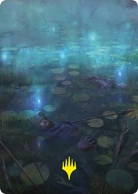The Dead Marshes Art Card (Gold-Stamped Signature), Art Series: Universes Beyond: The Lord of the Rings: Tales of Middle-earth