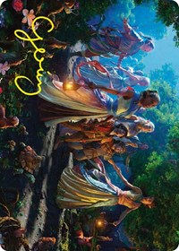 Realm Seekers Art Card (Gold-Stamped Signature), Art Series: Universes Beyond: The Lord of the Rings: Tales of Middle-earth