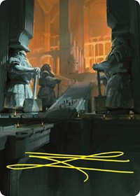 Mines of Moria Art Card (Gold-Stamped Signature), Art Series: Universes Beyond: The Lord of the Rings: Tales of Middle-earth