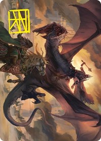 Witch-king, Bringer of Ruin Art Card (Gold-Stamped Signature), Art Series: Universes Beyond: The Lord of the Rings: Tales of Middle-earth