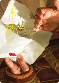 Bilbo's Ring Art Card (Gold-Stamped Signature), Art Series: Universes Beyond: The Lord of the Rings: Tales of Middle-earth