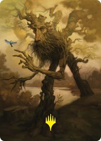 Treefolk Token Art Card (Gold-Stamped Signature), Art Series: Universes Beyond: The Lord of the Rings: Tales of Middle-earth