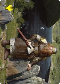 Mirrormere Guardian Art Card (Gold-Stamped Signature), Art Series: Universes Beyond: The Lord of the Rings: Tales of Middle-earth