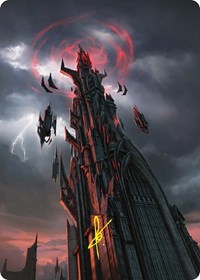 Barad-dur Art Card (Gold-Stamped Signature), Art Series: Universes Beyond: The Lord of the Rings: Tales of Middle-earth