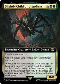 Shelob, Child of Ungoliant (Extended Art) (Surge Foil), Universes Beyond: The Lord of the Rings: Tales of Middle-earth