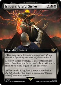 Isildur's Fateful Strike (Extended Art) (Surge Foil), Universes Beyond: The Lord of the Rings: Tales of Middle-earth