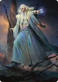 Saruman of Many Colors Art Card, Art Series: Universes Beyond: The Lord of the Rings: Tales of Middle-earth
