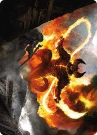 The Balrog, Flame of Udun Art Card, Art Series: Universes Beyond: The Lord of the Rings: Tales of Middle-earth