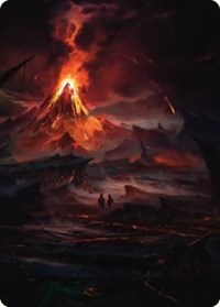 Valley of Gorgoroth Art Card, Art Series: Universes Beyond: The Lord of the Rings: Tales of Middle-earth