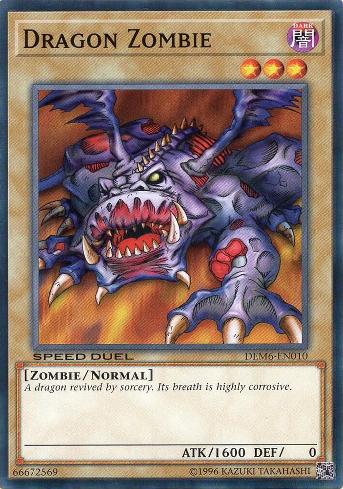 Dragon Zombie, Unlimited, front