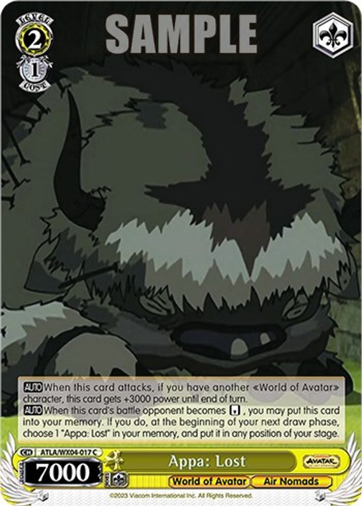Appa: Lost, Standard, front